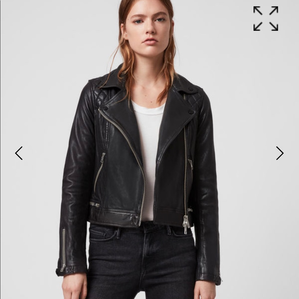 All Saints Conroy Leather Biker Jacket